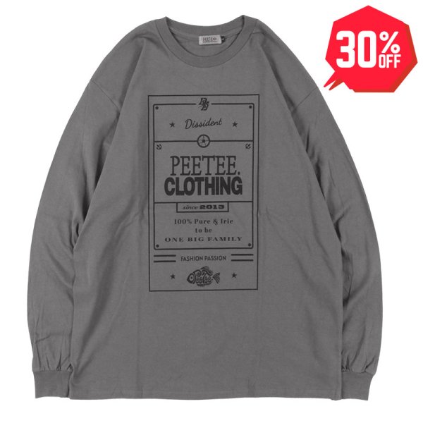 画像1: 【30%OFF】PeeTee. (ピーティー) “PEETEE CLOTHING L/S TEE” (1)