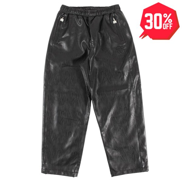 画像1: 【30%OFF】FUBU（フブ） “FAUX LEATHER TRACK PANTS” (1)