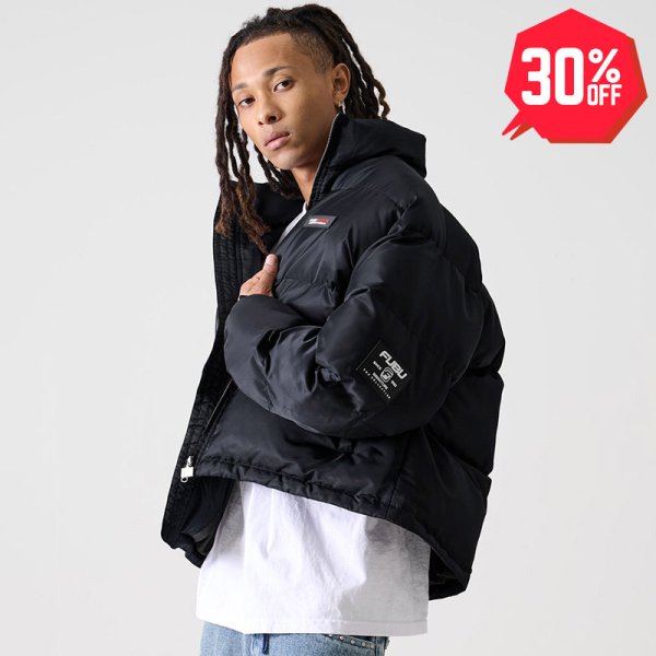 画像1: 【30%OFF】FUBU（フブ） “SHORT NYLON TWILL PUFFER JACKET” (1)