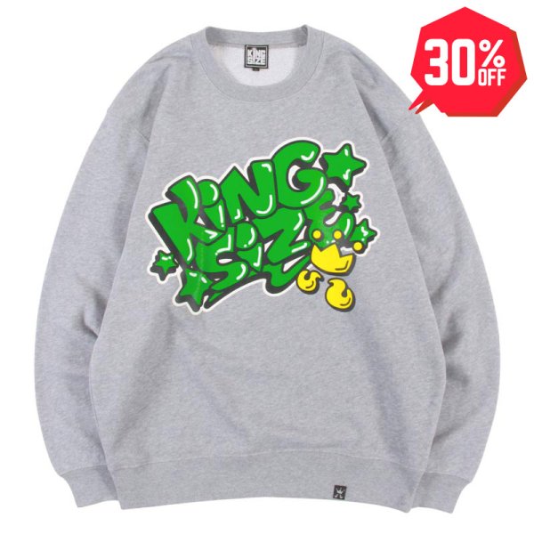 画像1: 【30%OFF】KINGSIZE（キングサイズ）“POP STAR CREW SWEAT” (1)