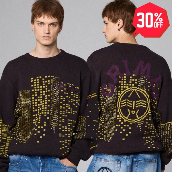 画像1: 【30%OFF】GRIMEY / GRMY (グライミー) “ROYAL POW KNIT SWEATER” (1)