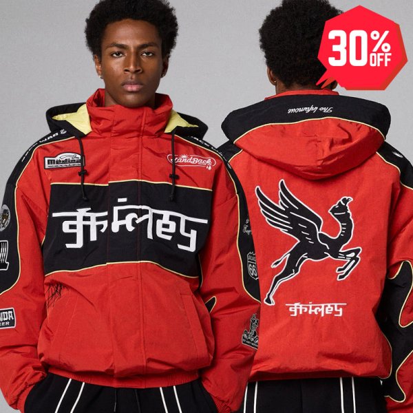 画像1: 【30%OFF】GRIMEY / GRMY (グライミー) “RACE WAR PULLOVER JACKET” (1)