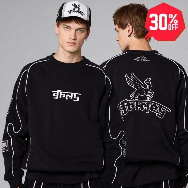 画像1: 【30%OFF】GRIMEY / GRMY (グライミー) “RACE WAR VINTAGE CREWNECK” (1)