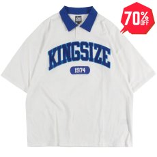 画像1: 【70%OFF】KINGSIZE（キングサイズ）“COLLEGE POLO SHIRT” (1)
