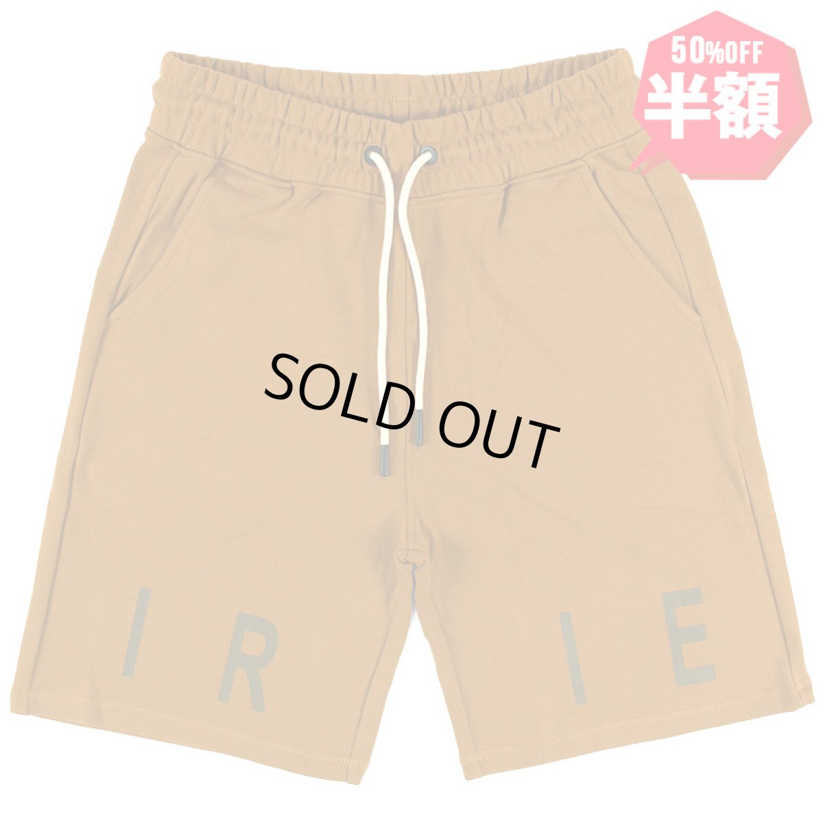 画像1: 【半額】【ラストMのみ】IRIE by irielife(アイリー バイ アイリーライフ) “LOGO SWEAT SHORTS” (1)