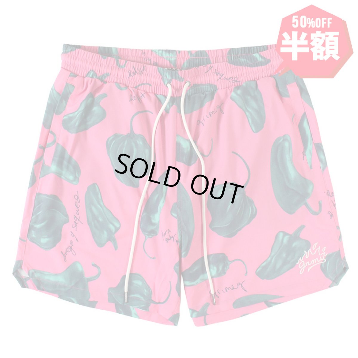 画像1: 【半額】GRIMEY / GRMY (グライミー) “THE RED HOT SWIMMING SHORTS” (1)