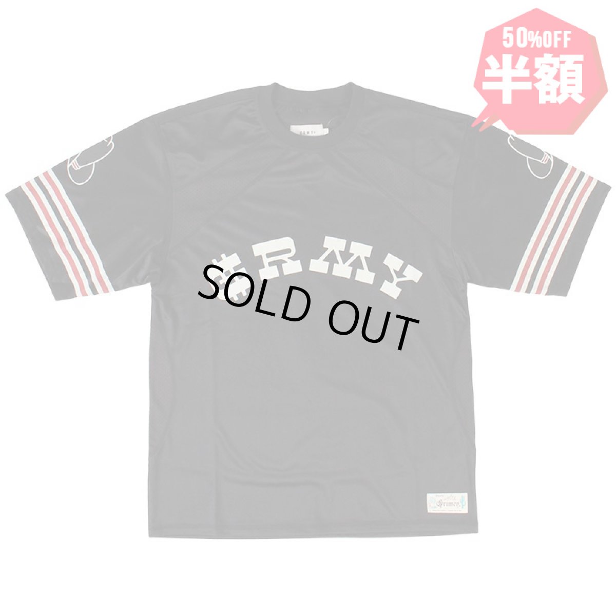 画像1: 【半額】GRIMEY / GRMY (グライミー) “LONE HAND MESH FOOTBALL JERSEY” (1)