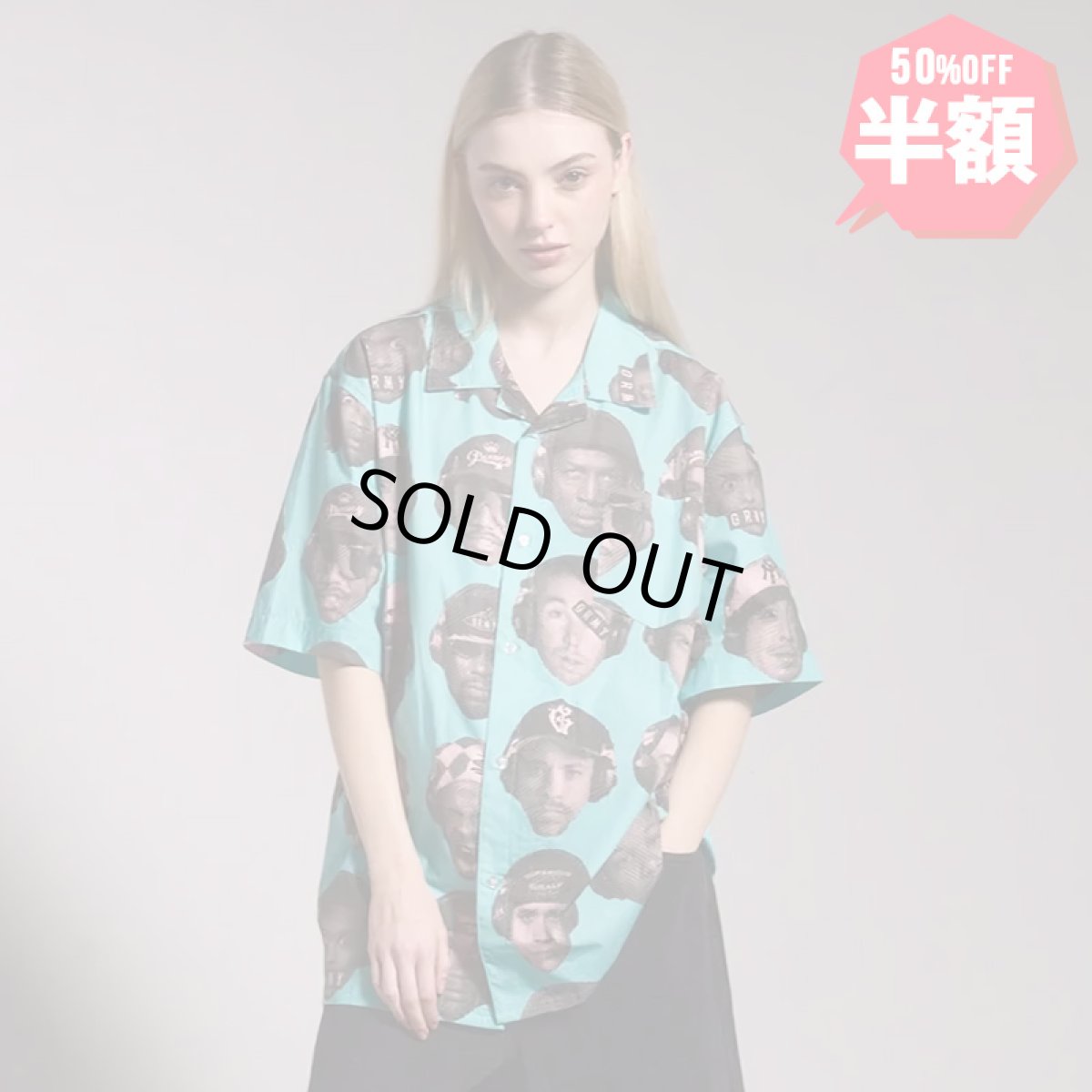 画像1: 【半額】GRIMEY / GRMY (グライミー) “THE MIDNITE BUTTON UP SHIRT” (1)