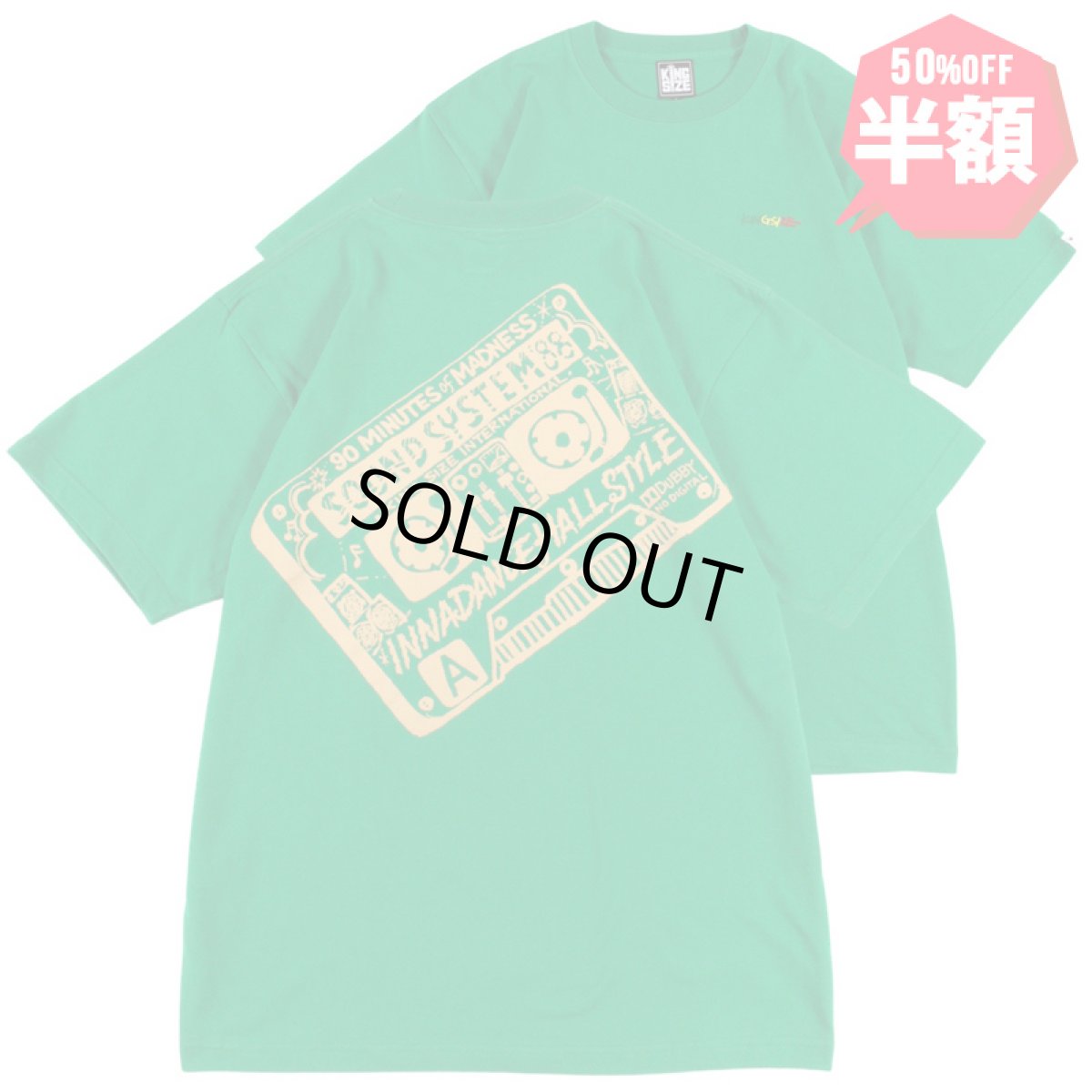 画像1: 【半額】KINGSIZE（キングサイズ）“90's TAPE TEE” (1)
