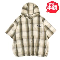 画像1: 【半額】PeeTee. (ピーティー) “CHECKERD SMOCK HOOD” (1)