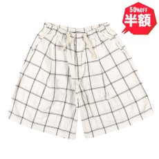 画像1: 【半額】【ラストLのみ】PeeTee. (ピーティー) “CHECKERED TUCK SHORTS” (1)