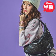 画像1: 【半額】GALFY(ガルフィー) “ピカピカモノグラム2WAYハンドバッグ” (1)