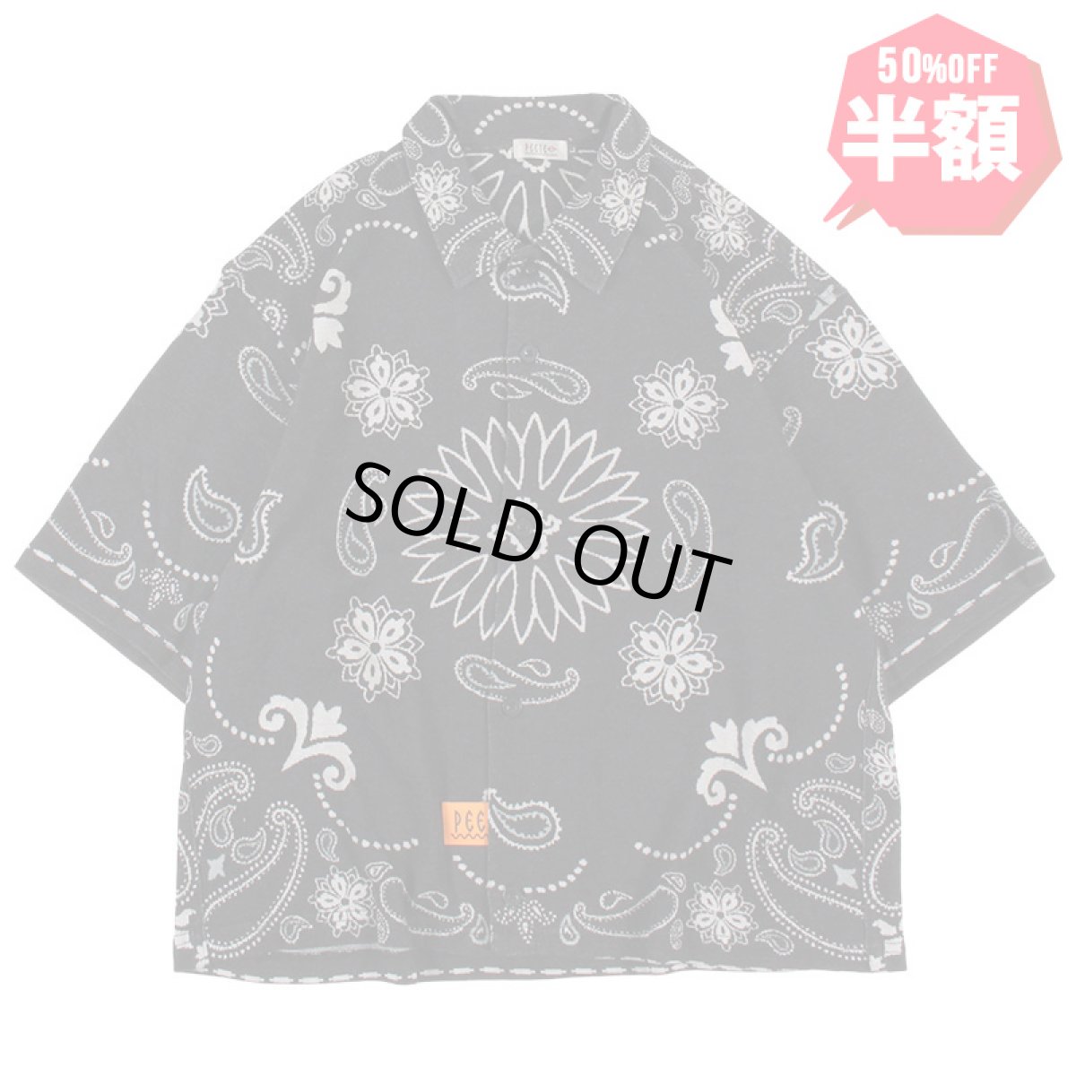 画像1: 【半額】PeeTee. (ピーティー) “BANDANA JQD CROPPED SHIRTS” (1)