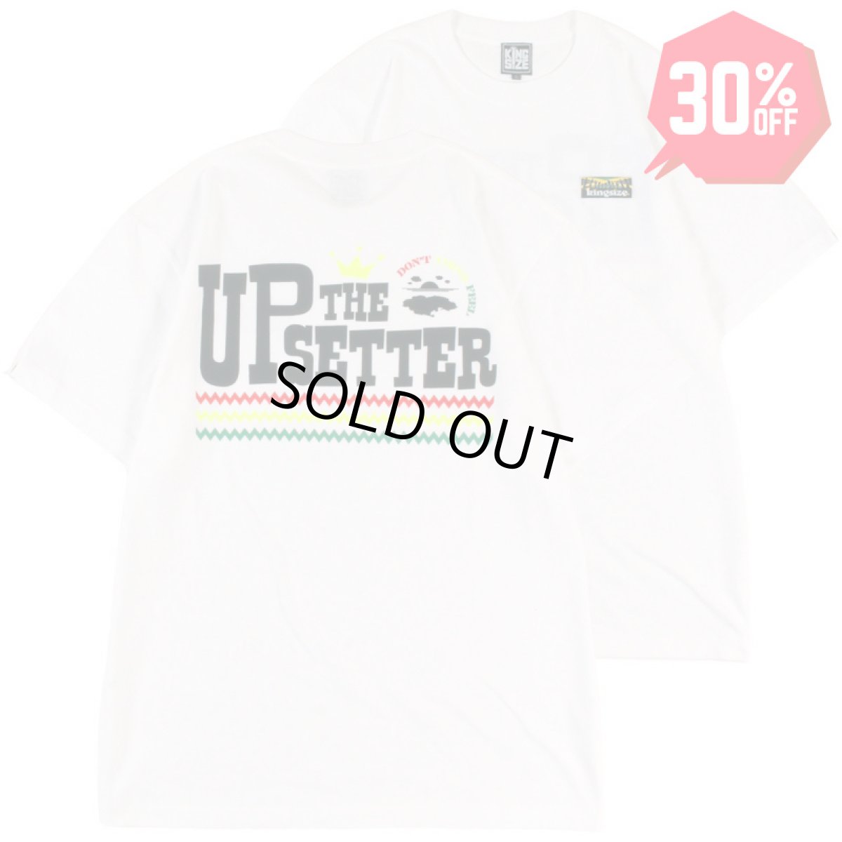 画像1: 【30%OFF】KINGSIZE（キングサイズ）“UP SETTER TEE” (1)