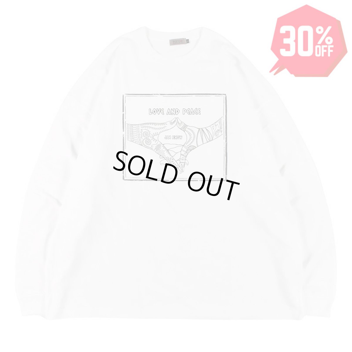 画像1: 【30%OFF】PeeTee. (ピーティー) “LOVE AND PEACE L/S TEE” (1)