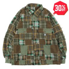 画像1: 【30%OFF】PeeTee. (ピーティー) “PATCH WORK SHIRTS” (1)