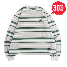 画像1: 【30%OFF】KINGSIZE（キングサイズ）“DRAW LOGO BORDER L/S TEE” (1)