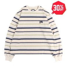 画像1: 【30%OFF】KINGSIZE（キングサイズ）“DRAW LOGO BORDER L/S TEE” (1)