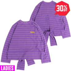 画像1: 【30%OFF】[レディース] PeeTee. (ピーティー) “BACK DESIGN BORDER L/S TEE” (1)