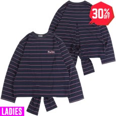 画像1: 【30%OFF】[レディース] PeeTee. (ピーティー) “BACK DESIGN BORDER L/S TEE” (1)