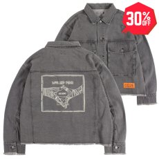 画像1: 【30%OFF】PeeTee. (ピーティー) “LOVE AND PEACE CUTOFF DENIM JACKET” (1)