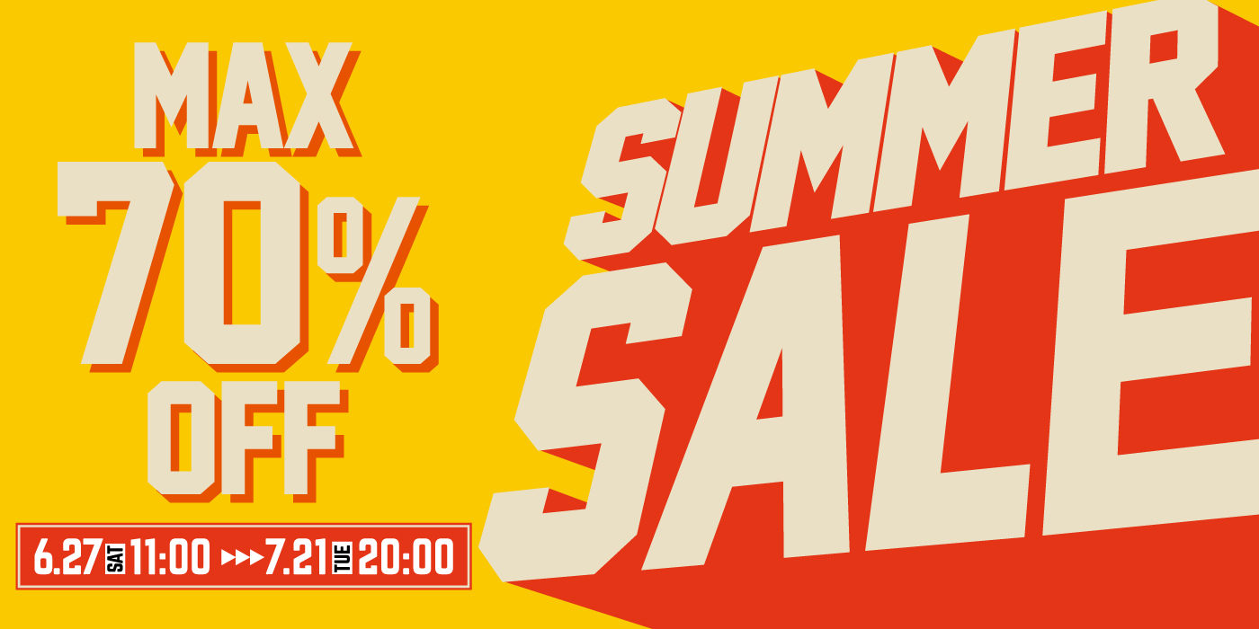＼MAX70%OFF／ サマーセール!