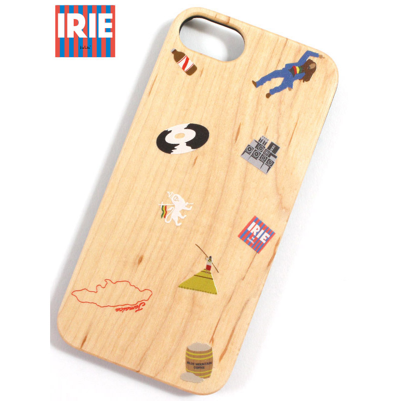 画像1: 【ラストiPhone7Plus/8Plusのみ】IRIE by irielife(アイリー バイ アイリーライフ) “JAMAICAN ICON WOOD iPhone CASE” (1)