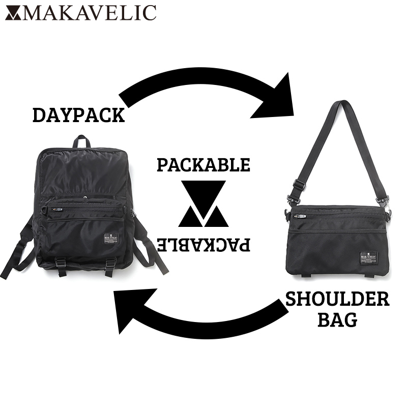 画像1: MAKAVELIC （マキャベリック） “PACKABLE RUCK / パッカブル リュック 2WAY” (1)