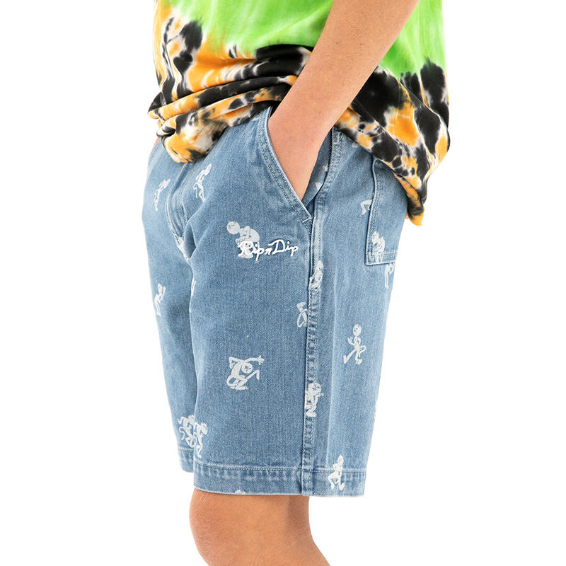 RIPNDIP (リップンディップ) “DANCE PARTY DENIM SHORTS” - DISSIDENT