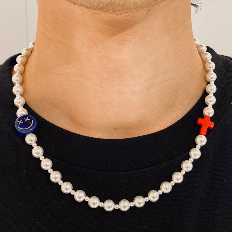 pearl beads necklace パールビーズネックレス