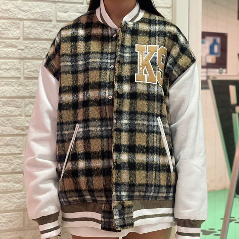 dårligt slim lejer 30%OFF】KINGSIZE（キングサイズ）“CHECK STADIUM JACKET” - DISSIDENT WEB SHOP