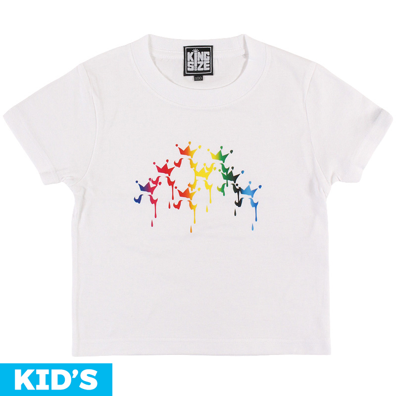 画像1: [子供服] KINGSIZE（キングサイズ）“RAINBOW DRIP KIDS TEE” (1)