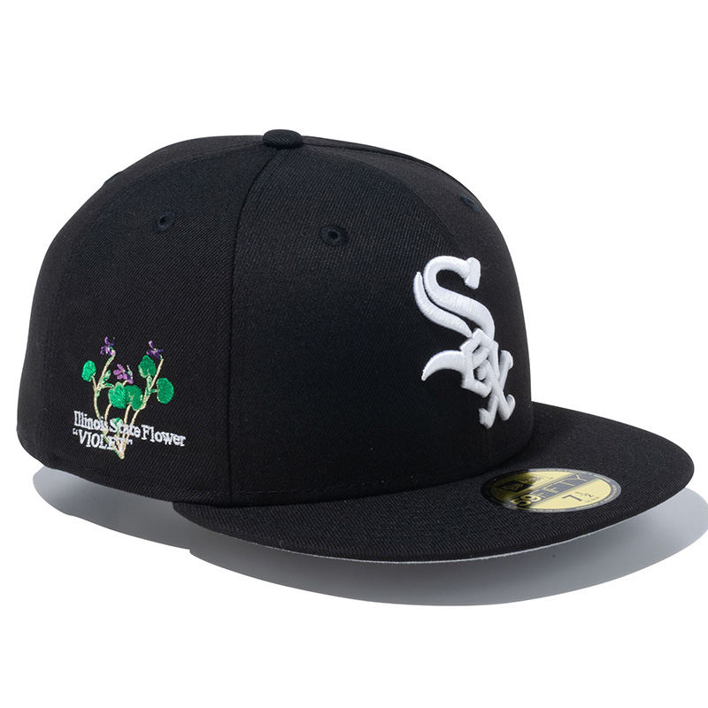 NEWERA（ニューエラ）“59FIFTY MLB STATE FLOWERS シカゴ・ホワイトソックス ブラック”