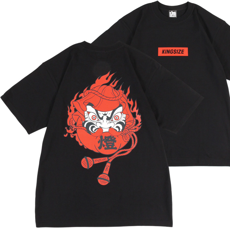 【2025.04.23再入荷】KINGSIZE（キングサイズ）“ｘPOWER WAVEｘ一景 -TOMOSHIBI TEE-”