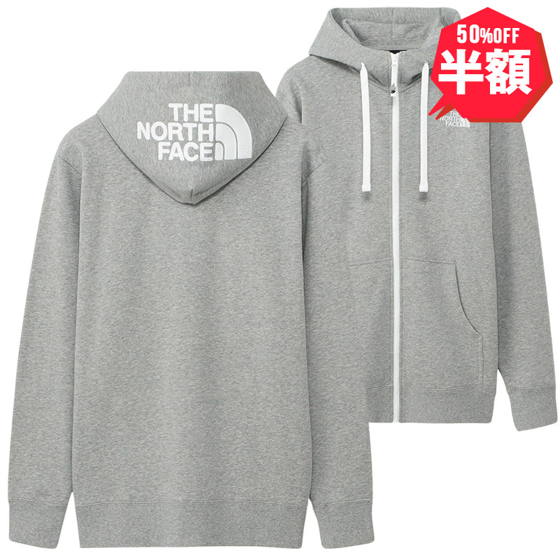 THE NORTH FACE フルジップ グレー パーカー ザ・ノース・フェイス THE NORTH FACE THE NORTH FACE U TNF