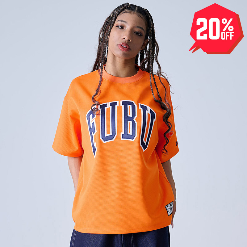 20%OFF】FUBU（フブ） “MESH LETTER LOGO T-SHIRTS” - DISSIDENT
