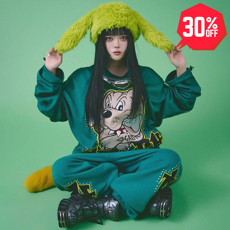 30%OFF】GALFY(ガルフィー) “ギャル男BIGロゴ大萌袖ロンTee