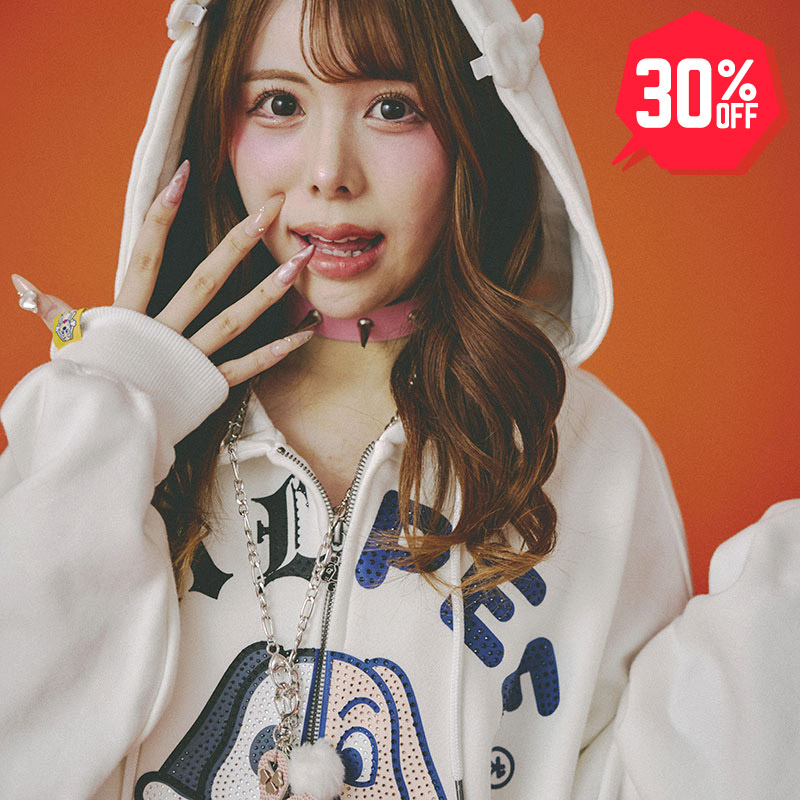 30%OFF】GALFY(ガルフィー) “光るGALPEEゴーストパーカー” - DISSIDENT