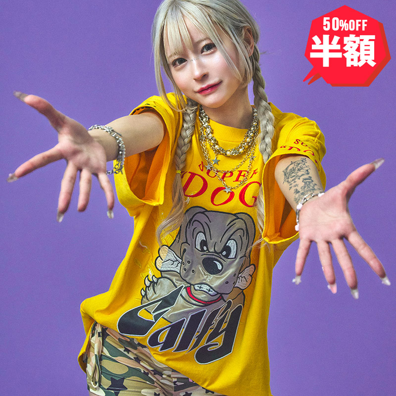 半額】GALFY(ガルフィー) “SUPER DOG Tee” - DISSIDENT WEB SHOP
